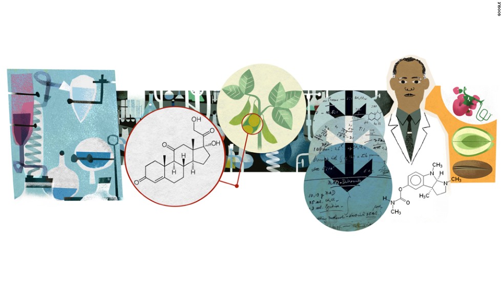 A Doodle in the United States on April 11, 2014, celebrated organic chemist Percy Julian&#39;s 115th birthday.