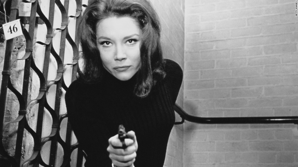 English actress Diana Rigg plays the kickass spy Emma Peel in the &#39;60s television series &quot;The Avengers.&quot; 