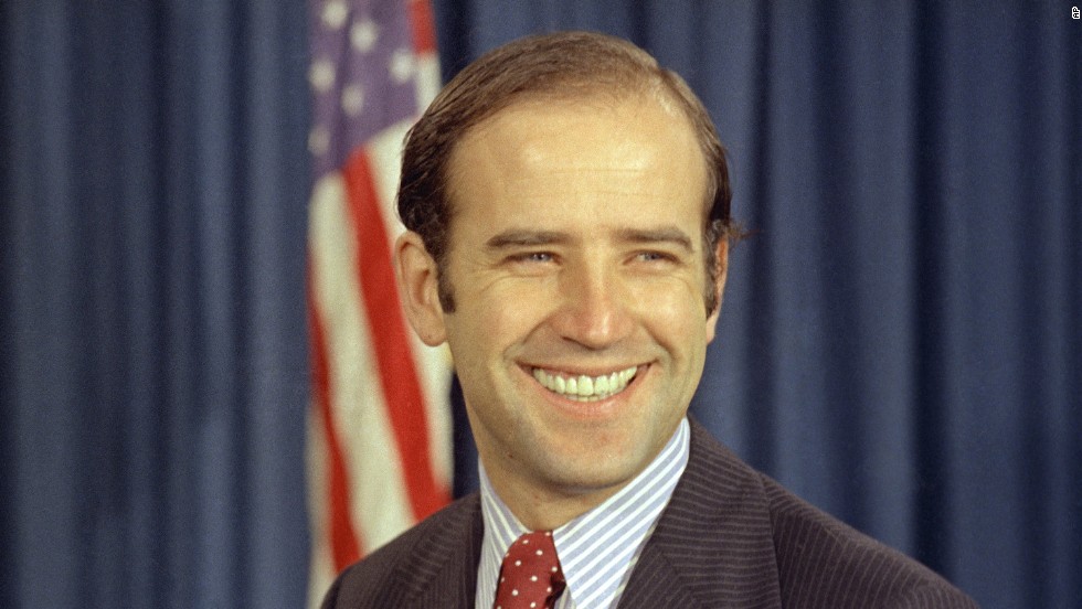 1972:  Democrat Joe Biden was a fresh faced, political newcomer when he defeated Republican incumbent Sen. Caleb Boggs.