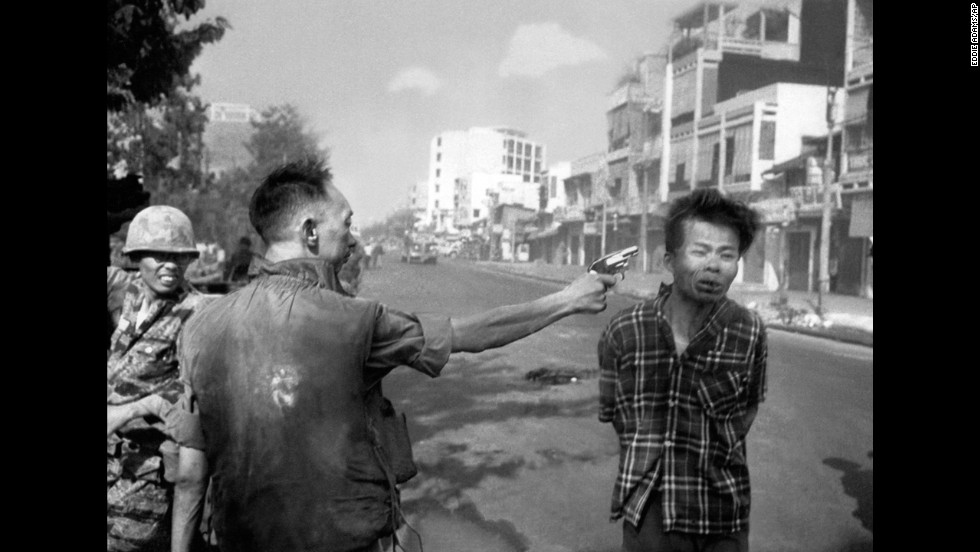 Eddie Adams photographed South Vietnamese police chief Gen. Nguyen Ngoc Loan killing Viet Cong suspect Nguyen Van Lem in Saigon in 1968. Adams later regretted the impact of the Pulitzer Prize-winning image, apologizing to Gen. Nguyen and his family. &quot;I&#39;m not saying what he did was right,&quot; &lt;a href=&quot;http://content.time.com/time/magazine/article/0,9171,988783,00.html&quot; target=&quot;_blank&quot;&gt;Adams wrote in Time magazine&lt;/a&gt;, &quot;but you have to put yourself in his position.&quot;