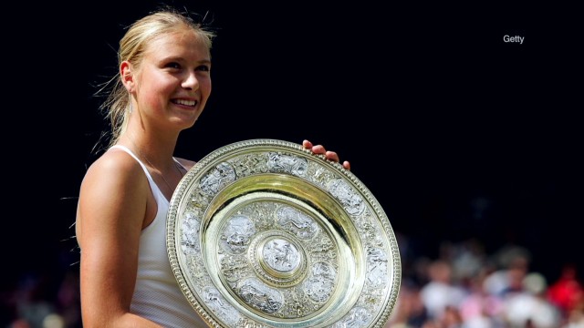 Sharapova&#39;s Wimbledon triumph