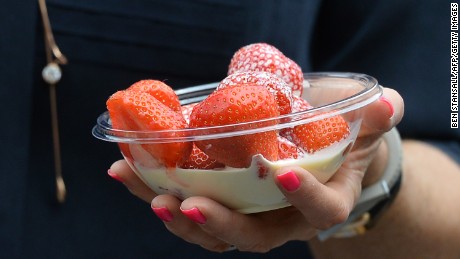 Strawberries and cream: a Wimbledon tradition