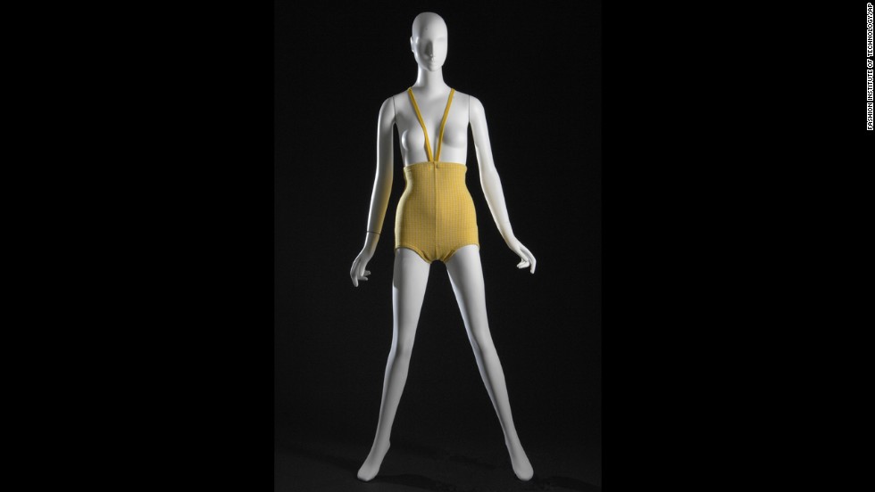 Avant garde fashion designer Rudi Gernreich&#39;s beachwear turned heads in the summer of 1964. His &quot;monokini,&quot; pictured here in yellow and white wool, was a topless suit for women that garnered a moment of high-fashion attention before becoming the stuff of museum exhibitions.