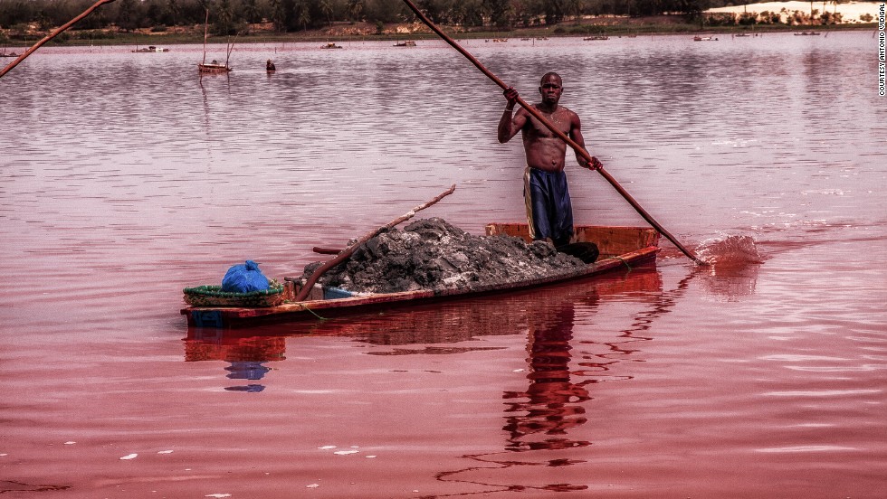 &lt;strong&gt;Lake Retba, Senegal:&lt;/strong&gt; Lake Retba, also called Lac Rose by locals, is a highly saline body of water, one of the highest in the world. The lake gets its color from bacteria -- which are totally safe -- in the water, which produces a red pigment to absorb sunlight. 