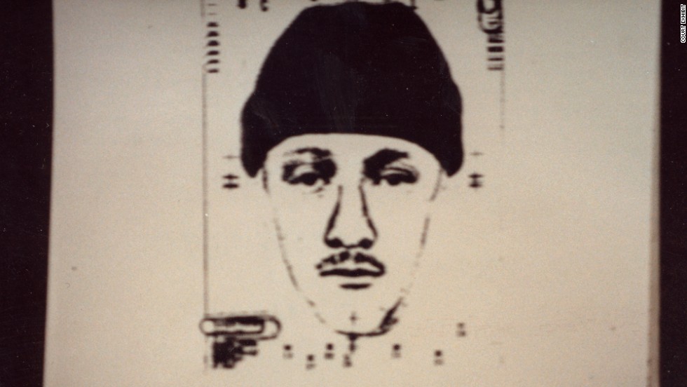 Investigators found a witness, Patrick Cone, who said he saw a tall white man wearing jeans, a knit cap and a Members Only jacket leaving the Eastburns&#39; driveway carrying a trash bag. A police artist drew this sketch of the man based on Cone&#39;s description. Prosecutors said the sketch resembled Hennis.