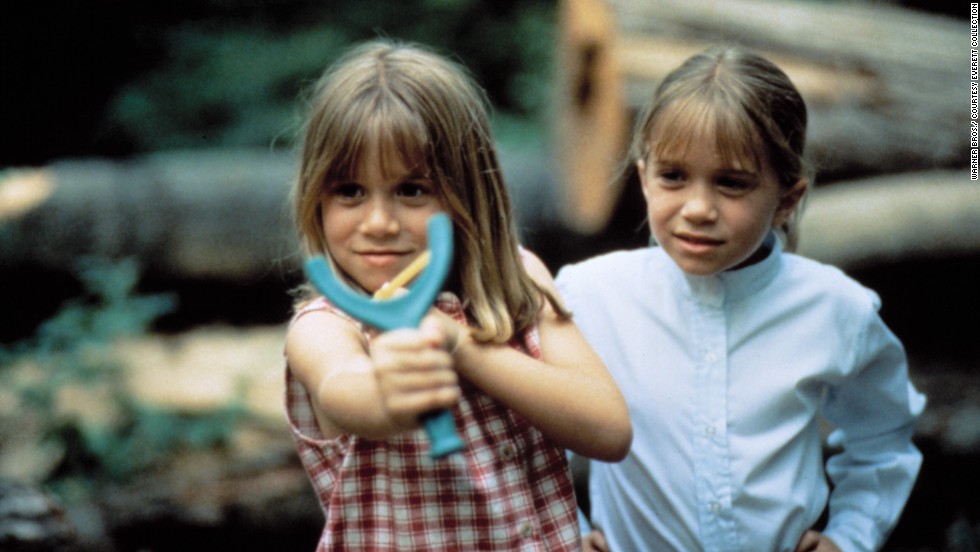 The Olsen twins (Ashley, left, Mary-Kate, right) play the old switcheroo in 1995&#39;s &quot;It Takes Two.&quot; Obviously camp encourages creativity and role playing. 