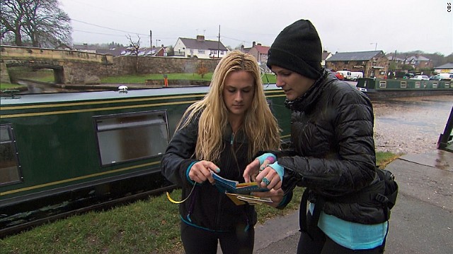 Contestants on &quot;The Amazing Race&quot; in 2013.  