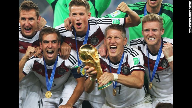 Rio de Janeiro, Brazil. 13th July, 2014. Bastian Schweinsteiger of