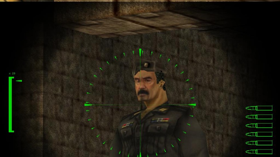 In 2000, what better villain was there for your violent first-person shooter than Saddam Hussein? &quot;Soldier of Fortune&quot; featured the former Iraqi dictator as well as fictional villains. It&#39;s not the only game to include Saddam. He&#39;s playable in 2000&#39;s &quot;South Park Rally&quot; alongside the likes of Stan, Cartman, Jesus and Satan.