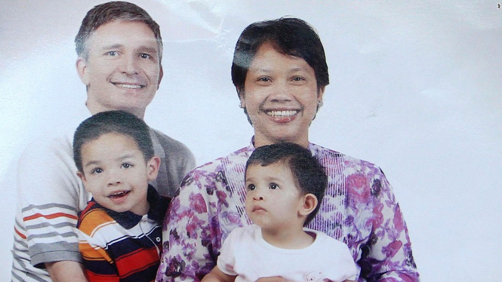 John Paulissen, his wife Yuli Hastini and their two children, Martin Arjuna and Sri were all aboard the flight. 