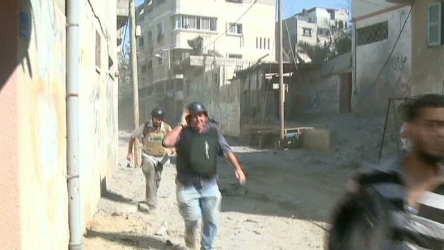 CNN crew turned back by gunfire in Gaza