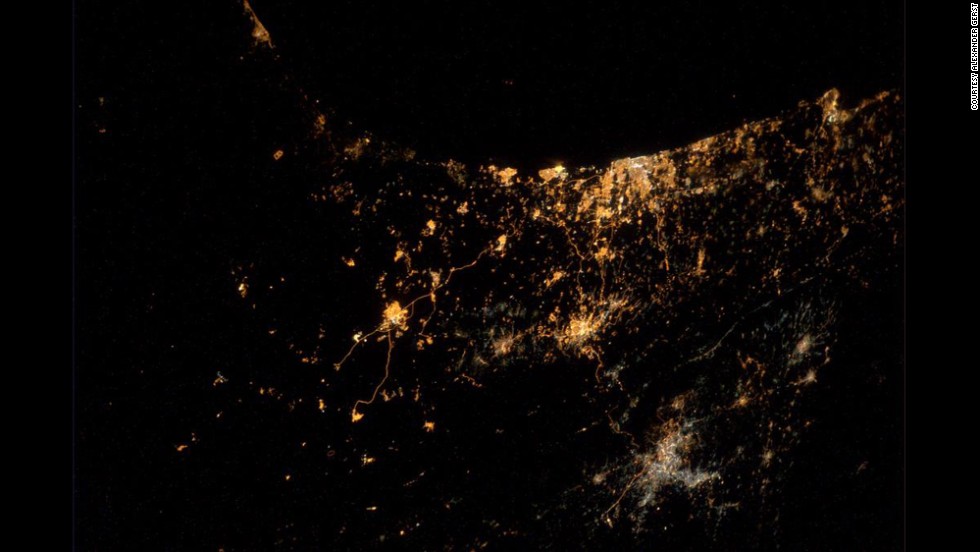 A photograph &lt;a href=&quot;https://twitter.com/Astro_Alex/status/492003157531451392/photo/1&quot; target=&quot;_blank&quot;&gt;tweeted by astronaut Alexander Gerst&lt;/a&gt; on Wednesday, July 23, shows major cities of Israel and Gaza. Gerst said in his tweet: &quot;My saddest photo yet. From #ISS we can actually see explosions and rockets flying over #Gaza &amp;amp; #Israel.&quot;