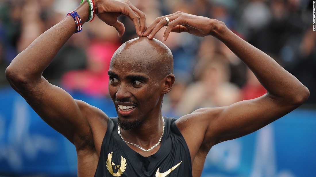 Farah&#39;s &quot;Mobot&quot; celebration became his trademark winning routine.