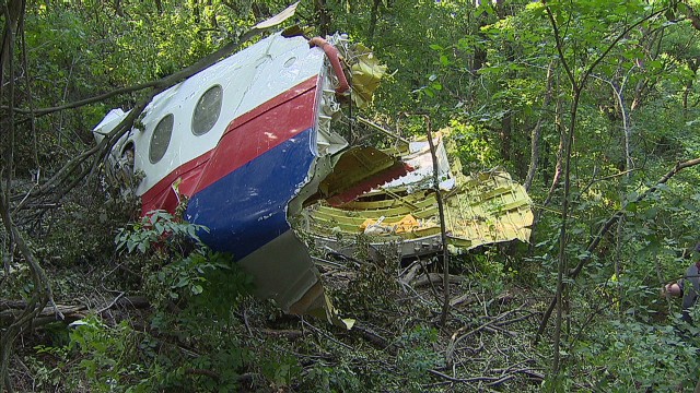 MH17&#39;s quiet, abandoned crash site
