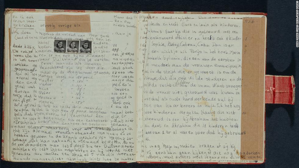 Two pages, written in 1942, from the diary. &quot;Her inner life and her voice seem almost shockingly contemporary, astonishingly similar to the voices of the teenagers we know,&quot; says Francine Prose, author of &quot;Anne Frank: The Book, the Life, the Afterlife.&quot;