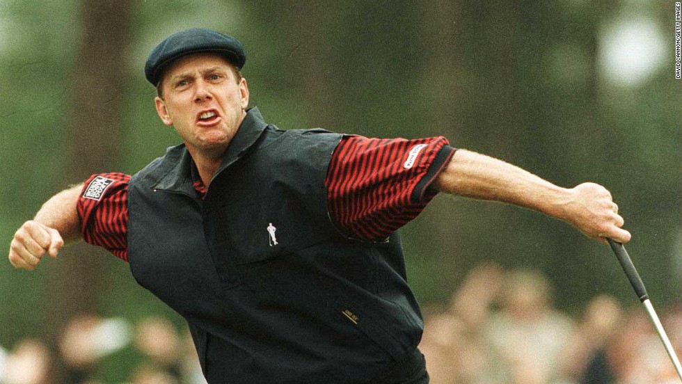 An emotional Payne Stewart celebrates sinking the winning putt at a rainy Pinehurst in 1999 to claim the U.S. Open, his third and final major title.&lt;br /&gt;&lt;br /&gt;Stewart would tragically lose his life in a plane crash just months later.&lt;br /&gt;&lt;br /&gt;&quot;To have taken this image is very poignant and the phrase &#39;every picture tells a story&#39; is so true as it brings back great memories of one of the truly, brilliantly nice people in golf,&quot; reflected Cannon.