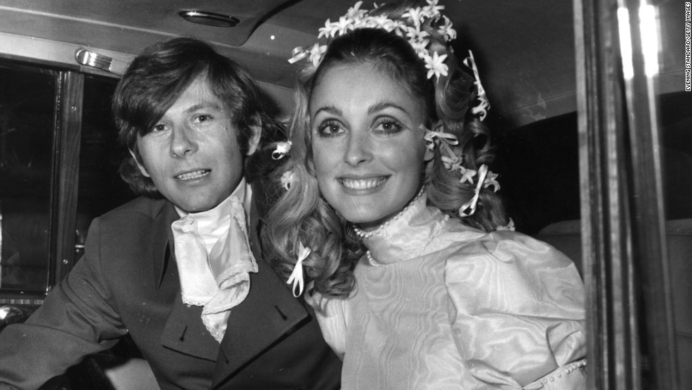 Polanski and Tate at their wedding in January 1968. Tate was eight months pregnant at the time of her death. 