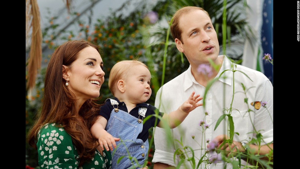 The royal family celebrates Prince George&#39;s first birthday with a trip to the Natural History Museum in July 2014.