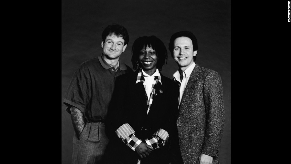Robin Williams was honored during 2014&#39;s Emmy telecast with a tribute led by friend Billy Crystal, who hosted the &quot;Comic Relief&quot; benefits with Williams and Whoopi Goldberg (seen here in 1986). 