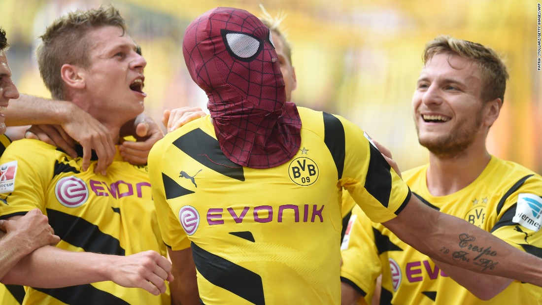 Known for his innovative celebrations -- sometimes involving superhero masks -- Aubameyang tells CNN he wants to be remembered as the &quot;craziest ever&quot; footballer.