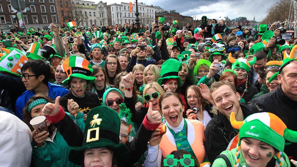 Any excuse for a party: Dublin scores third place in the Conde Nast Traveler list of friendliest cities.