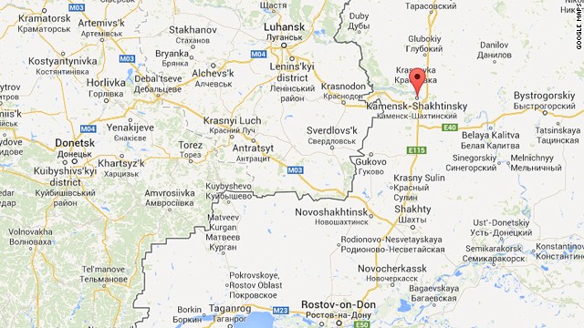 Map: Location of Russian convoy