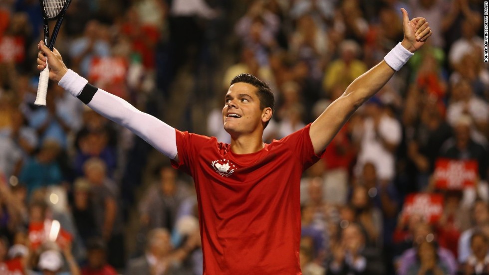 Like Bouchard, Raonic is being tipped as a future grand slam winner. He has one of the biggest serves in the history of tennis. 