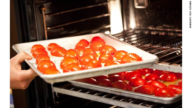 Oven roasted tomatoes are high in lycopene, an antioxident that may reduce risk for Alzheimer&#39;s and cancer.