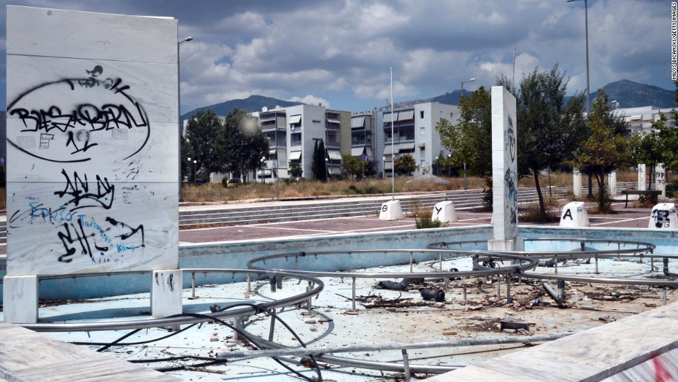 Since hosting the 2004 Olympic Games in Athens, the venues around the city have fallen into disrepair and ruin.