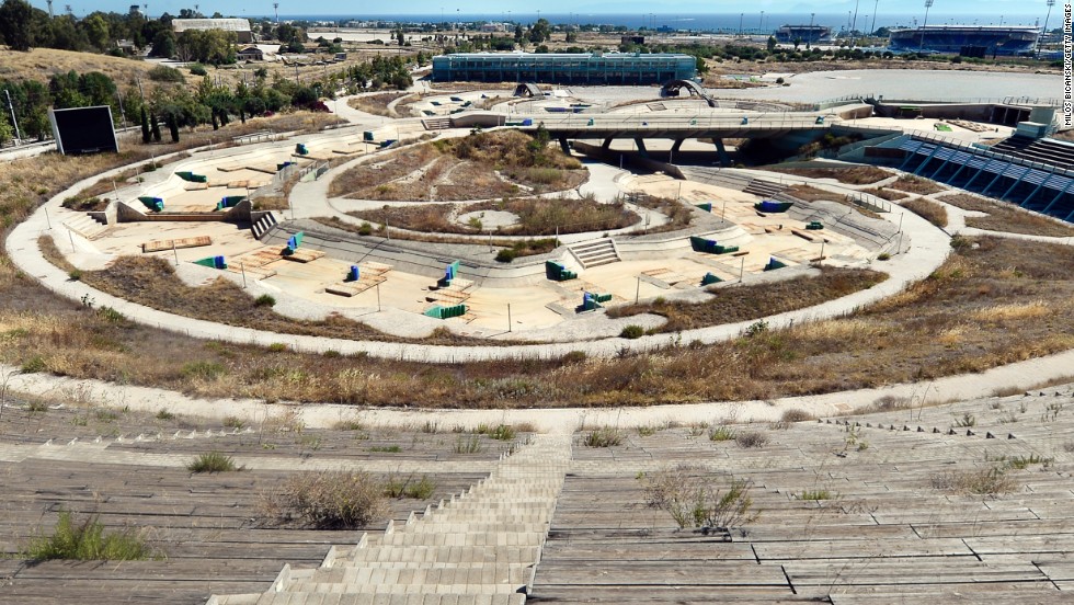 The Olympic Canoe and Kayak Slalom Center lies eerily silent and in ruin for all to see.