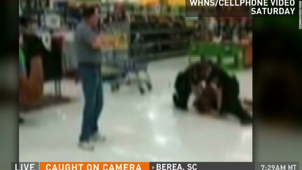 Police Punch Tackle Man At Walmart Cnn Video