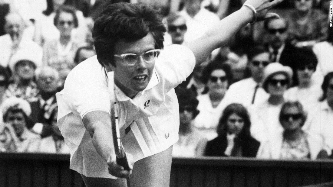Back on the court, legendary American player Billie-Jean King didn&#39;t let a pair of oversized spectacles stop her reaching for success in the late 1960s.&lt;br /&gt;King won the women&#39;s singles title at Wimbledon six times, the U.S. Open four times, and the Roland Garros tournament in Paris once.