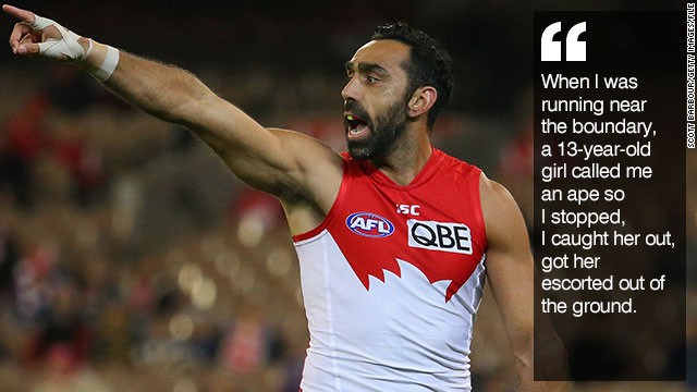 Adam Goodes: AFL star says no to racism