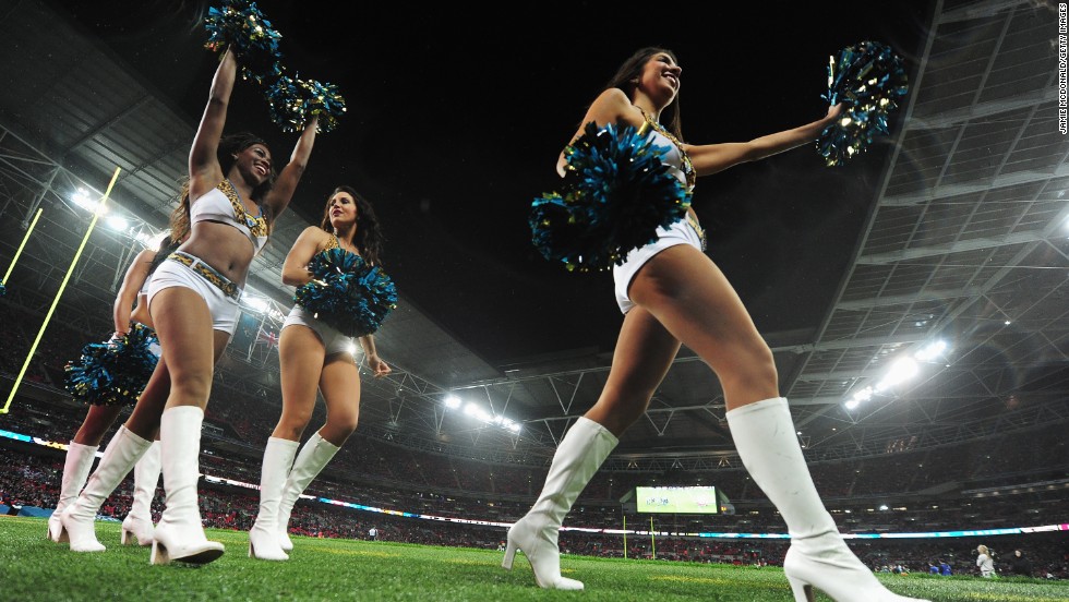 The NFL juggernaut is back in London. Here cheerleaders perform at Wembley Stadium during one of last year&#39;s games when San Francisco 49ers beat Jacksonville Jaguars 42-10.