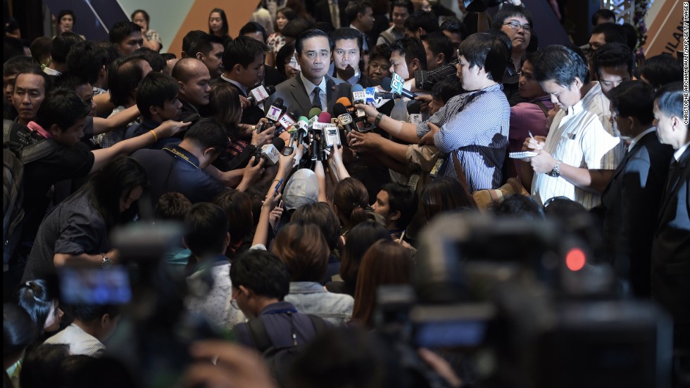 Thailand Prime Minister Prayuth Chan-ocha answers questions during a news conference in Bangkok, Thailand, on Thursday, September 18.