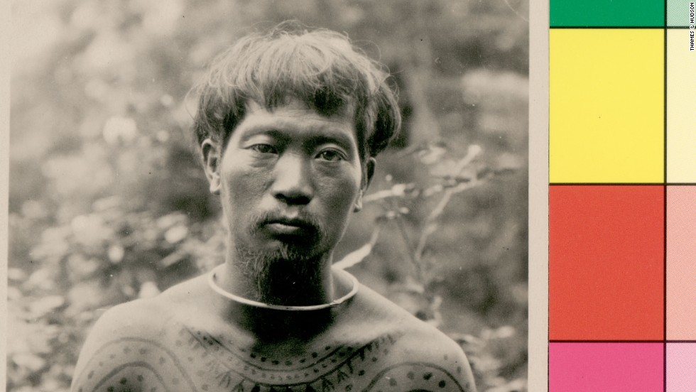 The Naga people of Assam, India, receive their tattoos when enemy flesh has been touched. This was taken in the early 1900s.