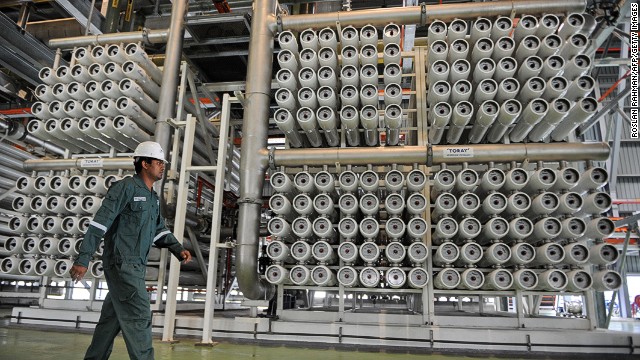 Recycling water in Singapore