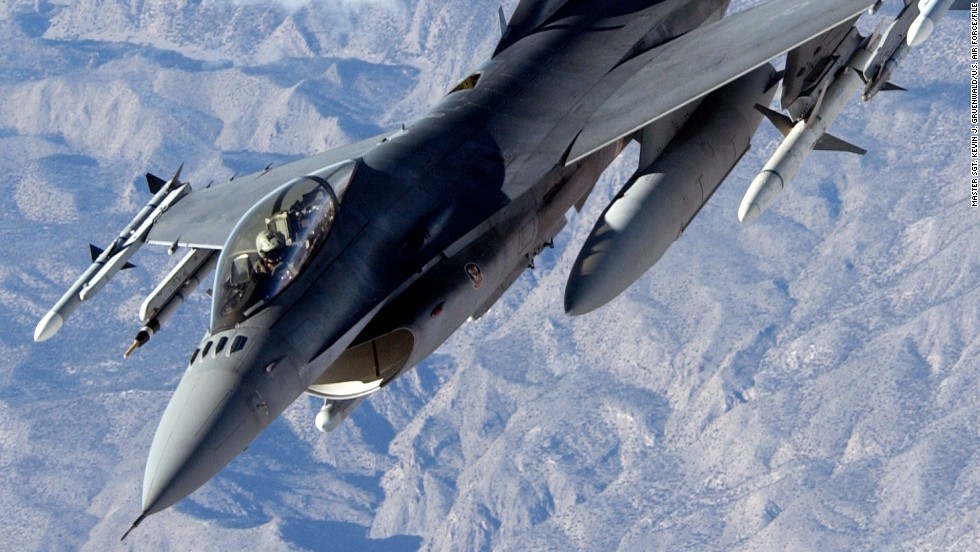 The workhorses of the American fighter fleet, F-16s, have been used in dozens of  strikes against ISIS. F-16s can travel 1,500 mph, or Mach 2, at altitude. 