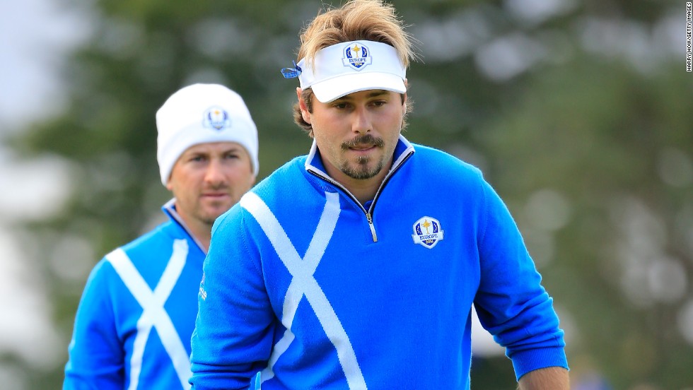  France&#39;s Victor Dubuisson (right), who made his debut for Europe in the afternoon foursomes, teamed with Ryder Cup veteran Graeme McDowell. The pair immediately clicked beating Phil Mickelson and Keegan Bradley 3&amp;amp;2 in the final match of the day, handing Europe a 5-3 overnight lead. 