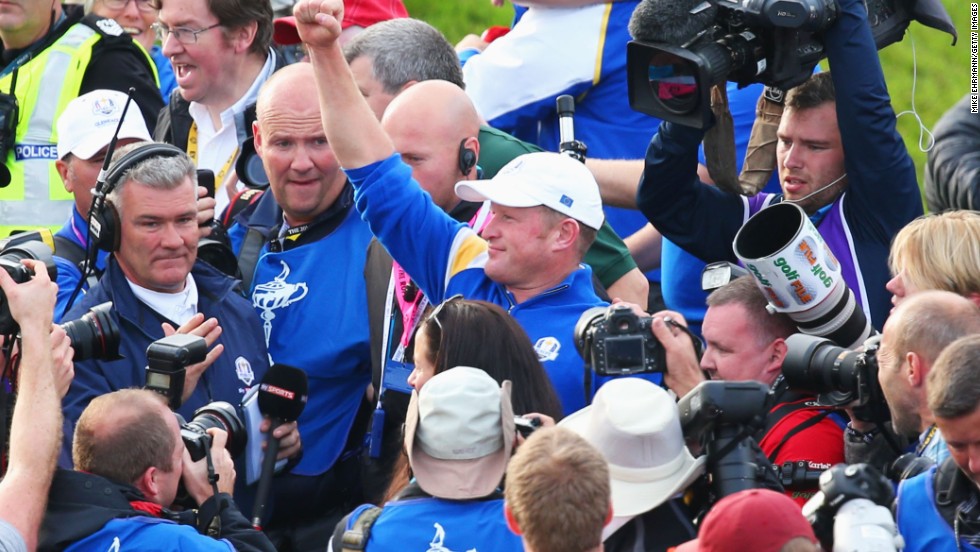 McGinley and Team USA captain Tom Watson had a direct influence on 25% of their team with their three picks. McGinley&#39;s choices worked out better than those of Watson, notably Jamie Donaldson (pictured celebrating Europe&#39;s win), who formed a valuable twosome with Lee Westwood. The pair won two of their three matches together.