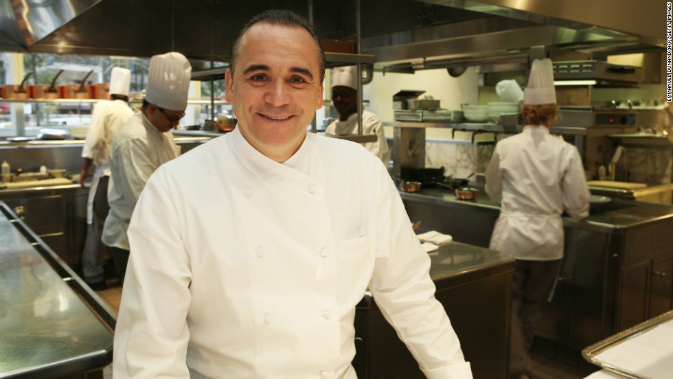In this photograph, French chef Jean Georges Vongerichten poses in the kitchen of his flagship Manhattan restaurant &quot;Jean Georges&quot; after keeping his top three-star rating in the 2008 Michelin food guide. He&#39;s got the same rating in the 2015 guide.