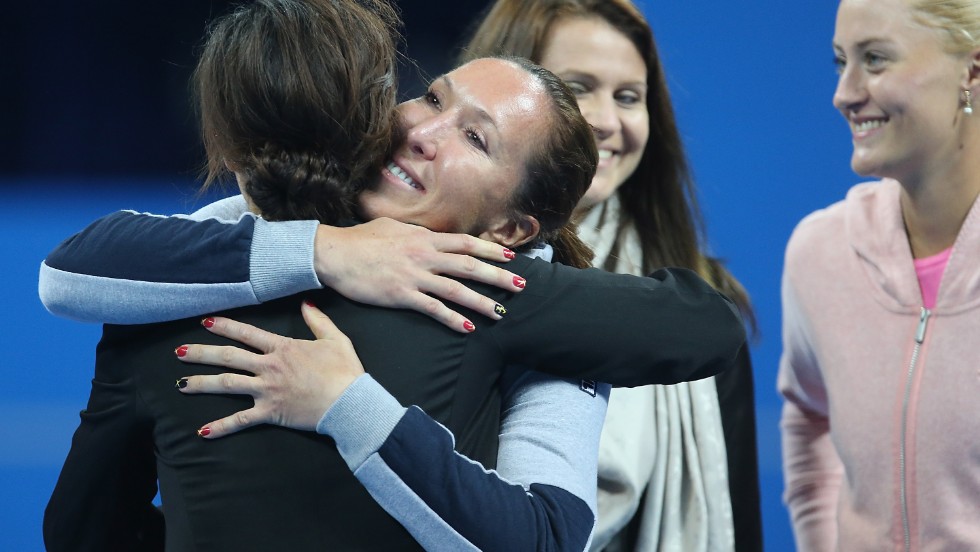 As players like Jelena Jankovic bid farewell, a banner was unfurled saying: &quot;Yes, this is Li Na&#39;s Motherland -- China&quot;.