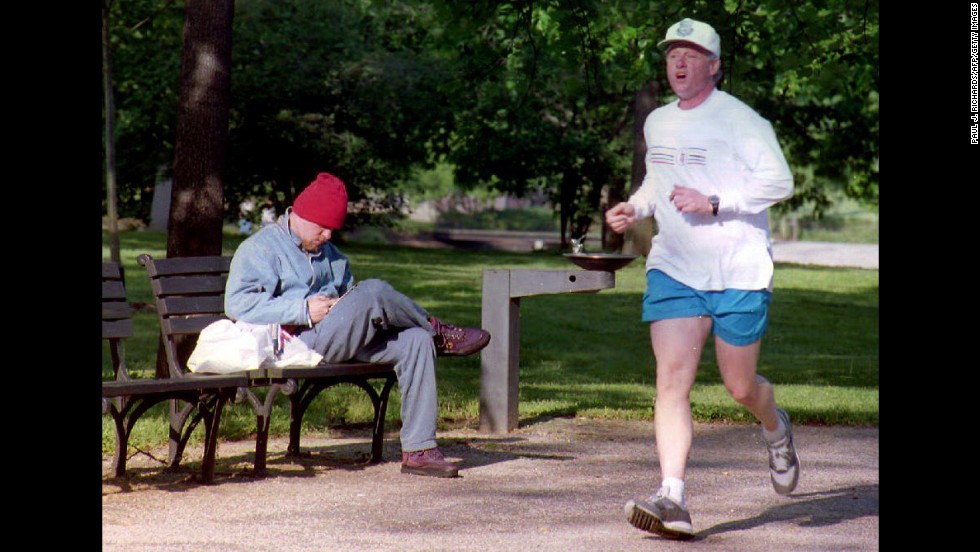 Bill Clinton, the 42nd president, often jogged for exercise. While he was in office, a &lt;a href=&quot;http://www.whitehousemuseum.org/grounds/south-lawn.htm&quot; target=&quot;_blank&quot;&gt;running path&lt;/a&gt; was put in along the South Lawn driveway at the White House.