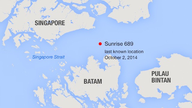 Sunrise 689 went missing 40 minutes after leaving Singapore on October 2, VNS reported.