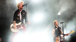 Billie Joe Armstrong and Mike Dirnt of Green Day.