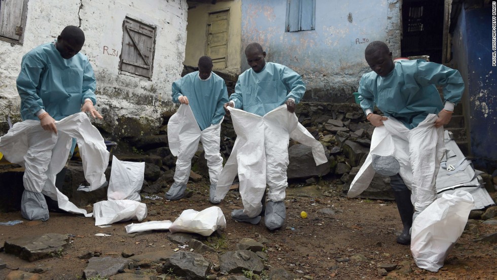 As the Ebola virus spreads and grows into a global threat, there is a lot of talk about how to keep from catching the potentially deadly disease. From full-body suits to improvised face coverings, here&#39;s a look at ways health workers protect themselves in some of the hardest hit areas.
