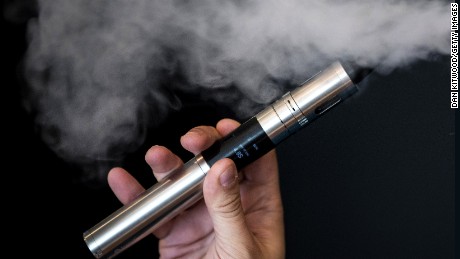 Liquid nicotine is used in e-cigarettes, producing a vapor that&#39;s inhaled. 