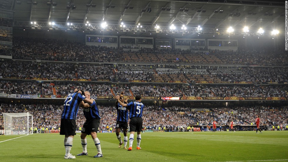 The Bernabeu has hosted four European Cup/Champions League finals. The most recent occasion was in 2010, when Diego Milito&#39;s brace helped Italians Inter defeat Bayern Munich 2-0.