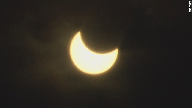 Time-lapse shows solar eclipse