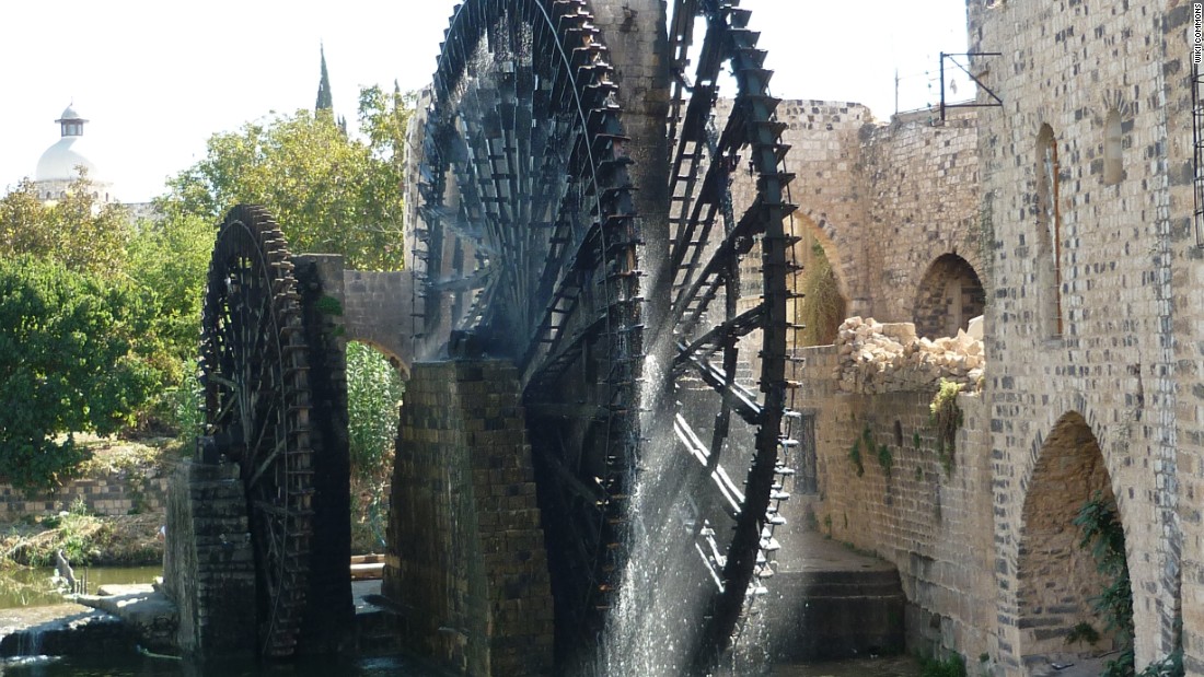 These 20-meter wide water wheels were first documented in the 5th century, representing an ingenious early irrigation system. Seventeen of the wooden norias (a machine for lifting water into an aqueduct) survived to present day and became Hama&#39;s primary tourist attraction, noted for their groaning sounds as they turned. Heritage experts &lt;a href=&quot;http://www.dgam.gov.sy/index.php?p=314&amp;id=1374&quot; target=&quot;_blank&quot;&gt;documented several wheels&lt;/a&gt; being burned by fighters in 2014.